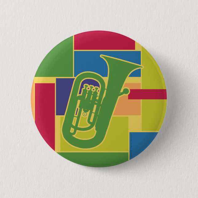 Euphonium Colorblocks Button (Front)