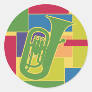 Euphonium Colorblocks Sticker
