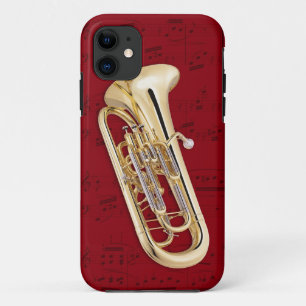 Euphonium & music phone case. Pick colour iPhone 11 Case