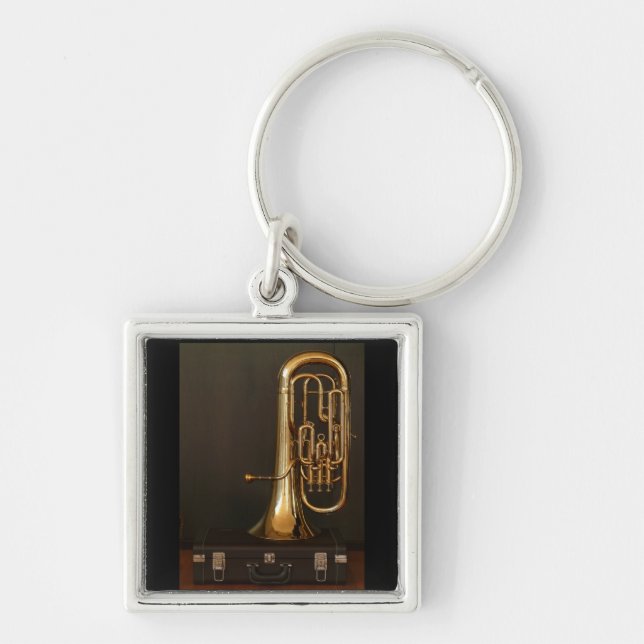 Euphonium musical instrument with notation key ring (Front)
