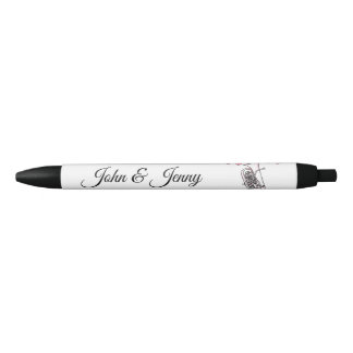 Euphonium Musician Custom Wedding Favour Gift Black Ink Pen