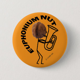 Euphonium Nut 6 Cm Round Badge