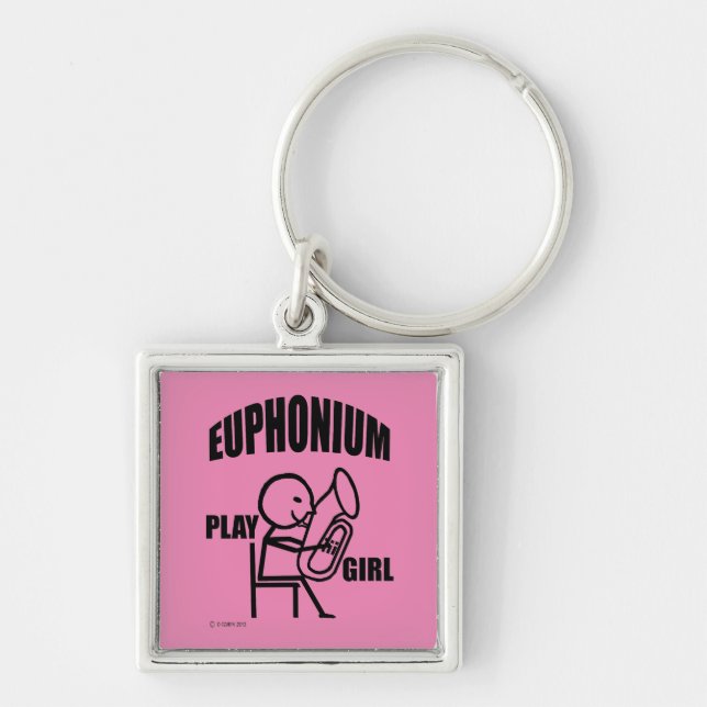 Euphonium Play Girl Key Ring (Front)