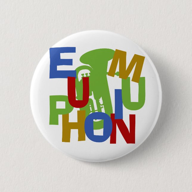 EUPHONIUM Scramble 6 Cm Round Badge (Front)