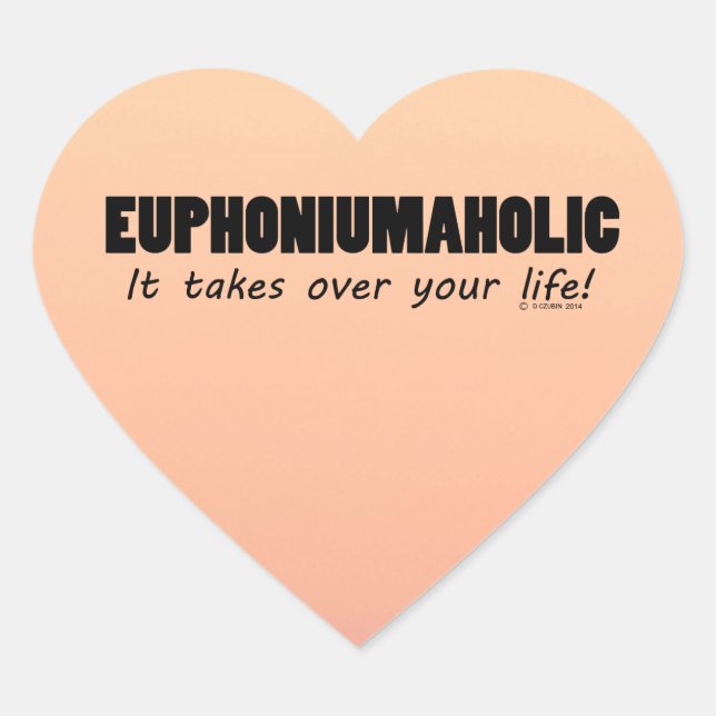 Euphoniumaholic Life Heart Sticker (Front)