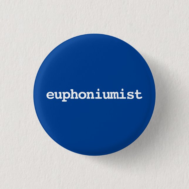 euphoniumist typography Button (Front)