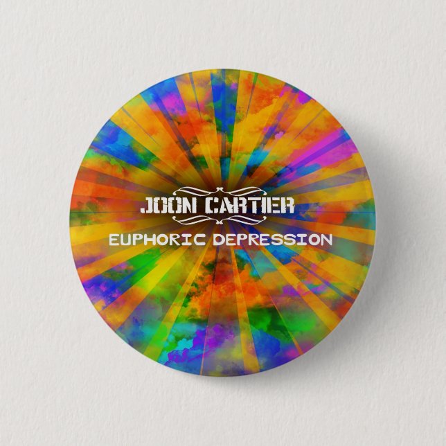 Euphoric Depression Button (Front)