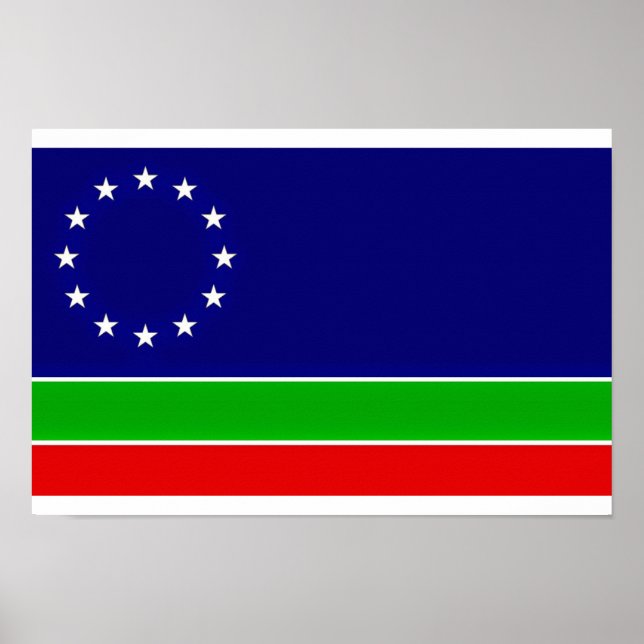 Eurasia flag Europe Asia Continent Poster (Front)