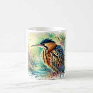 Eurasian Bittern 300724AREF149 - Watercolor Coffee Mug