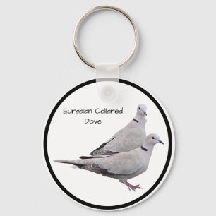 Eurasian Collared Dove Key Ring