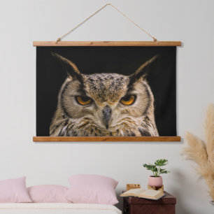 Eurasian Eagle Owl  Hanging Tapestry