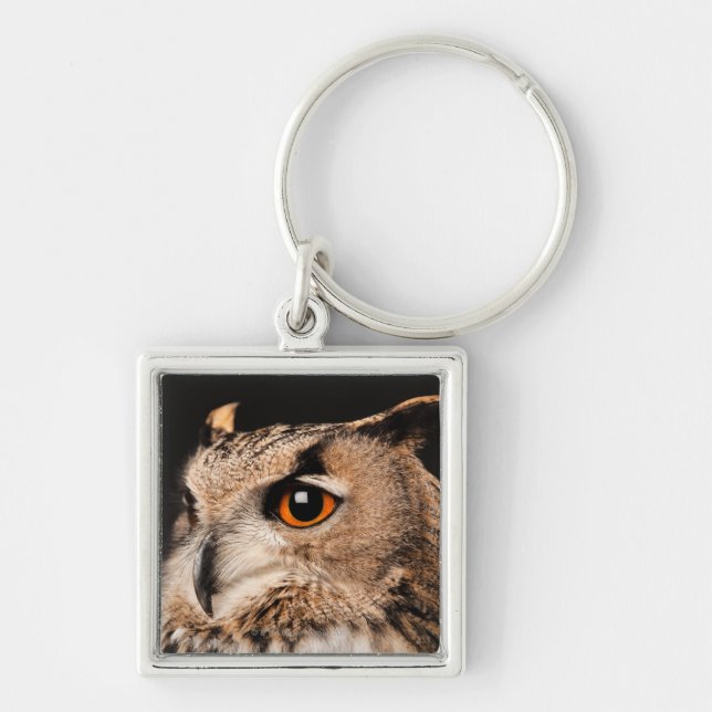 Eurasian Eagle Owl Key Ring (Front)