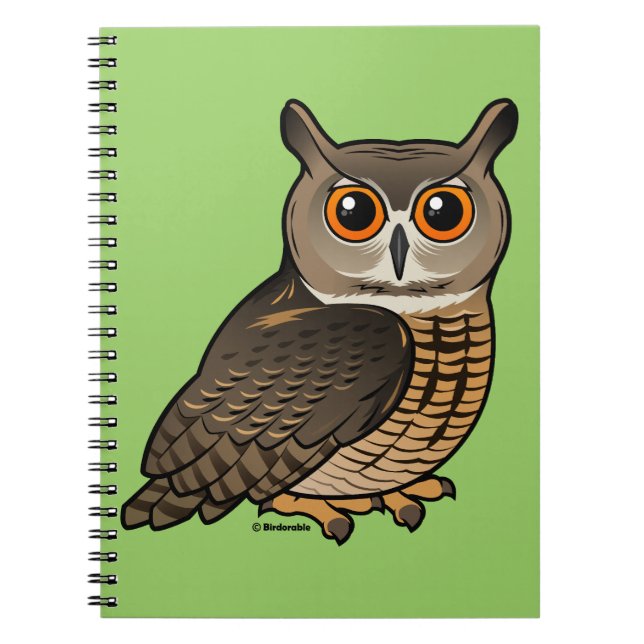 Eurasian Eagle-Owl Notebook (Front)