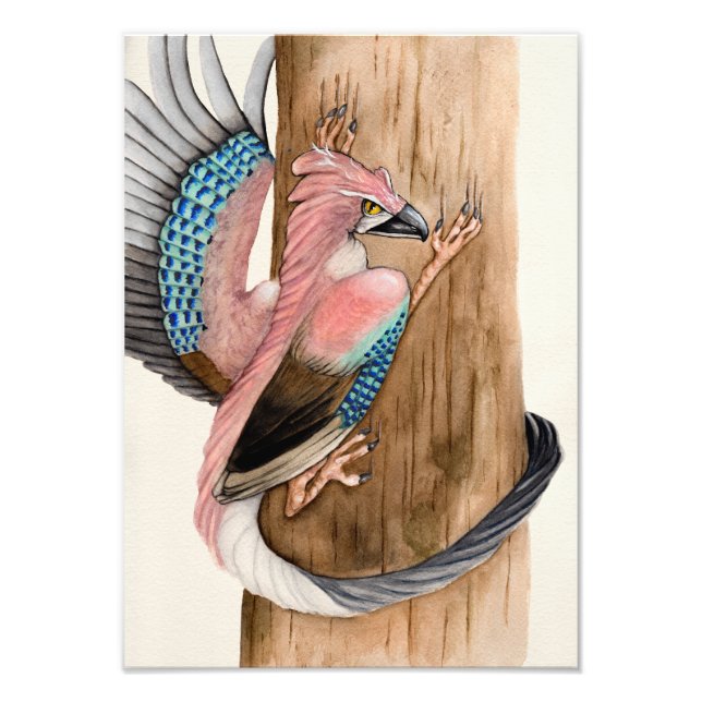 Eurasian Jay Dragon Photo Print (Front)