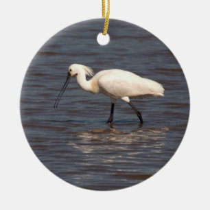 Eurasian Spoonbill Ceramic Ornament