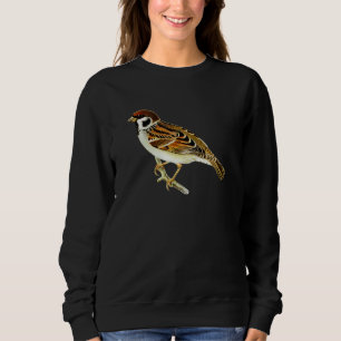 Eurasian Tree Sparrow Bird Ornithology Sweatshirt