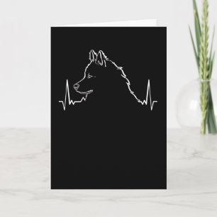 Eurasier Dog Heartbeat Card