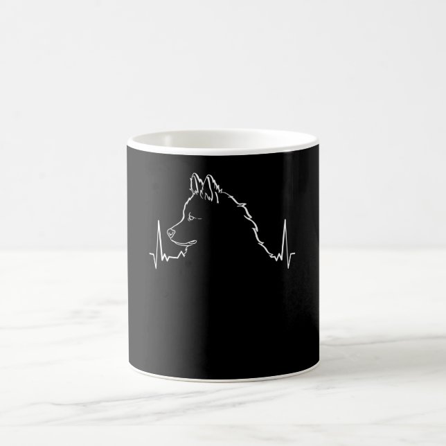 Eurasier Dog Heartbeat Coffee Mug (Center)