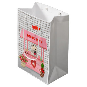 Eurasier Dog Valentine's Day Kissing Booth Medium Gift Bag