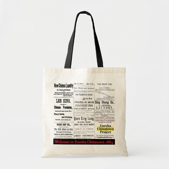 Eureka Chinatown 1884 tote bag (Front)