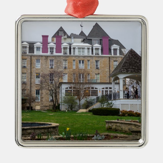 Eureka Crescent Metal Ornament (Front)