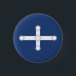 Eureka Flag 3 Cm Round Badge<br><div class="desc">The Eureka Flag was flown at the Battle of the Eureka Stockade, which took place on 3 December 1854 at Ballarat in Victoria, Australia. It was the culmination of the 1851 to 1854 Eureka Rebellion on the Victorian goldfields. Gold miners protested the cost of mining permits, the officious way the...</div>