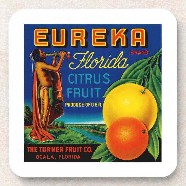 Eureka Florida Citrus Coaster (Front)