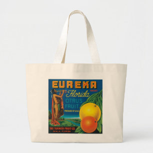 Eureka Florida Citrus Fruit Large Tote Bag