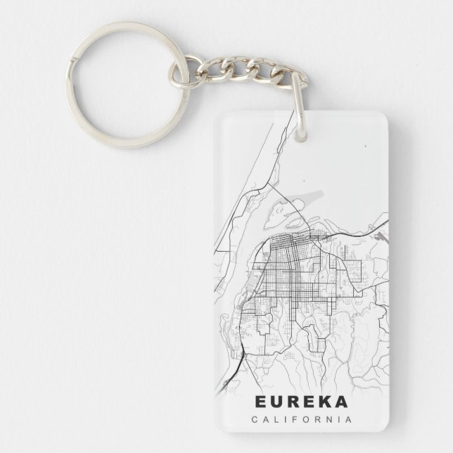 Eureka Map Key Ring (Front)