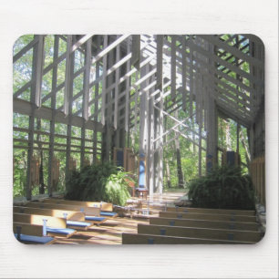 Eureka Springs, AR Glass Church Mouse Pad