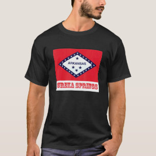 Eureka Springs Arkansas Usa Flag Souvenir T-Shirt