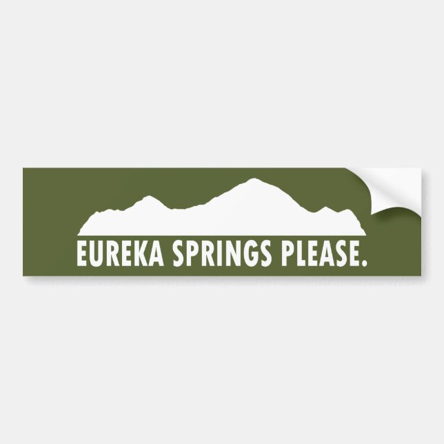 Eureka Springs Please Bumper Sticker (Front)