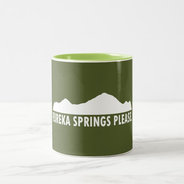 Eureka Springs Please Two-Tone Coffee Mug (Center)