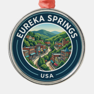 Eureka Springs USA Metal Ornament