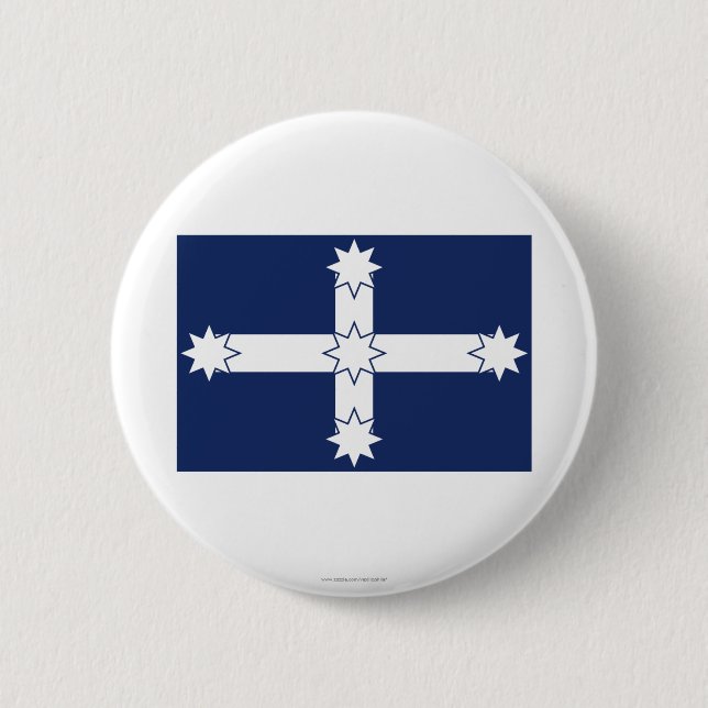 Eureka Stockade Flag 6 Cm Round Badge (Front)