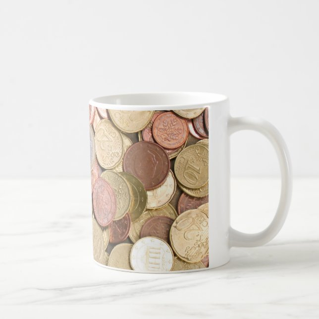 Euro Cents Coffee Mug (Right)