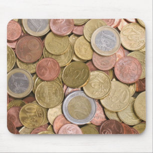 Euro Cents Money Mouse Pad