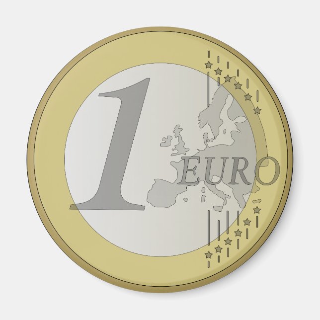 Euro coin magnet (Front)