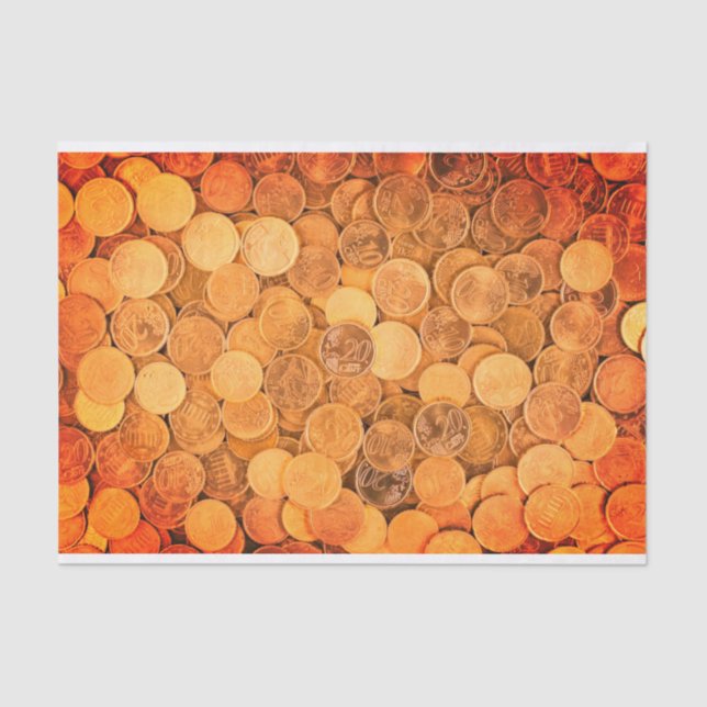 Euro Coins Gift Tissue Paper (Front)