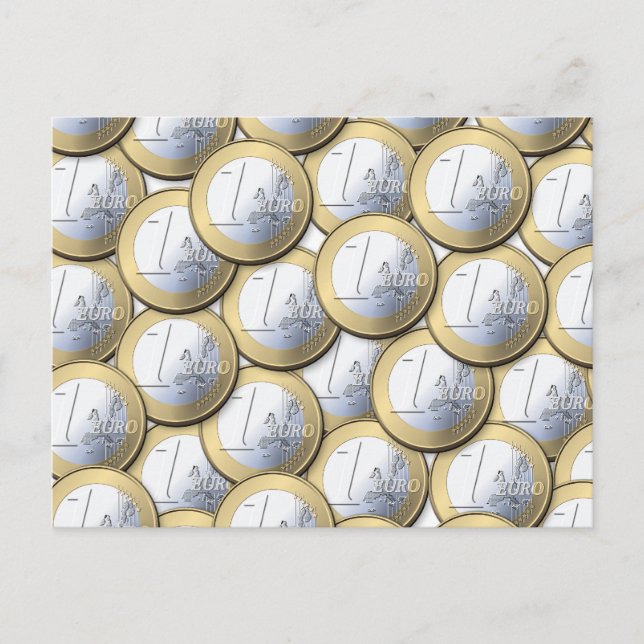 Euro Coins postcard (Front)