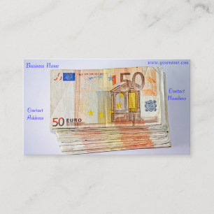Euro currency for Business Card