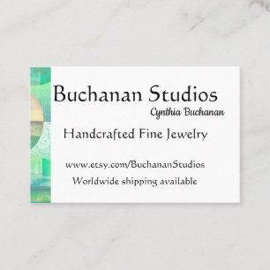 Euro Large Personalize Text Feminine Memorable Business Card