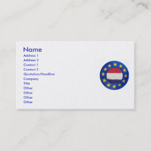 Euro Netherlands Business Card