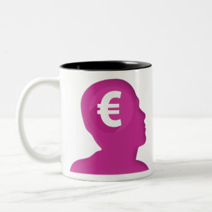 Euro Sign Two-Tone Coffee Mug