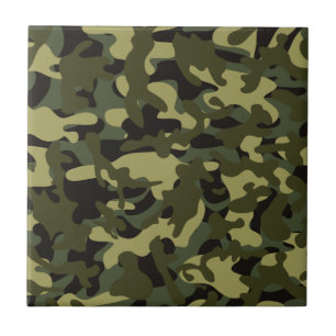 Euro Spring Camouflage  Ceramic Tile