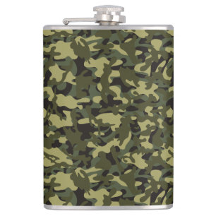 Euro Spring Camouflage  Hip Flask
