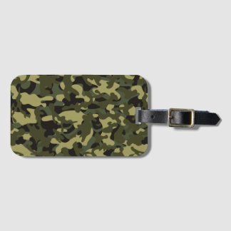 Euro Spring Camouflage Luggage Tag