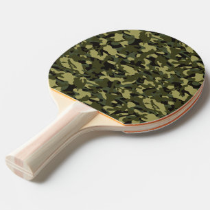Euro Spring Camouflage Ping Pong Paddle