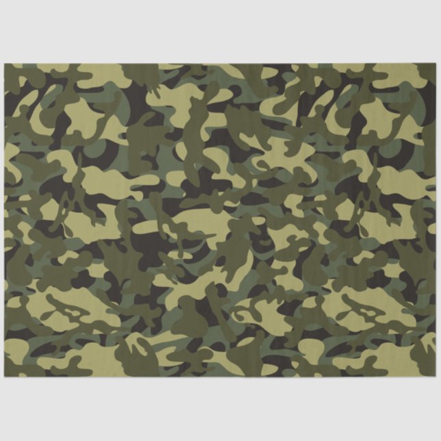 Euro Spring Camouflage Tissue Paper (Front)