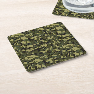 Euro Spring Camouflage Tissue Paper Square Paper Coaster